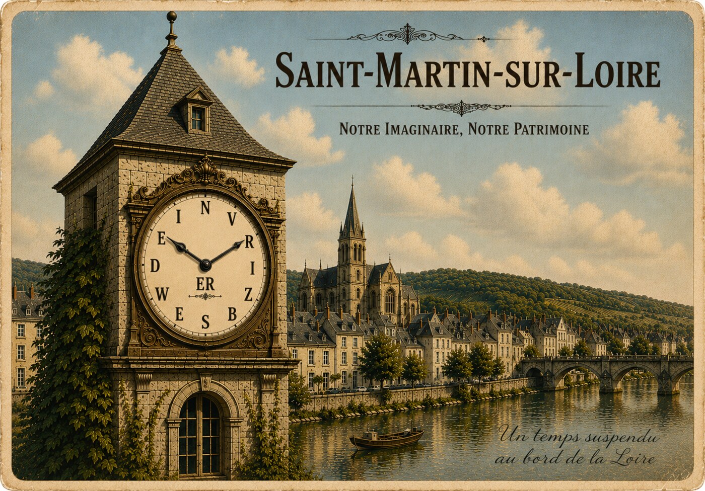Postkarte aus Saint-Martin-sur-Loire